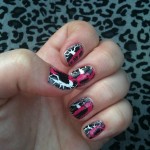 Pink & White with Crackle